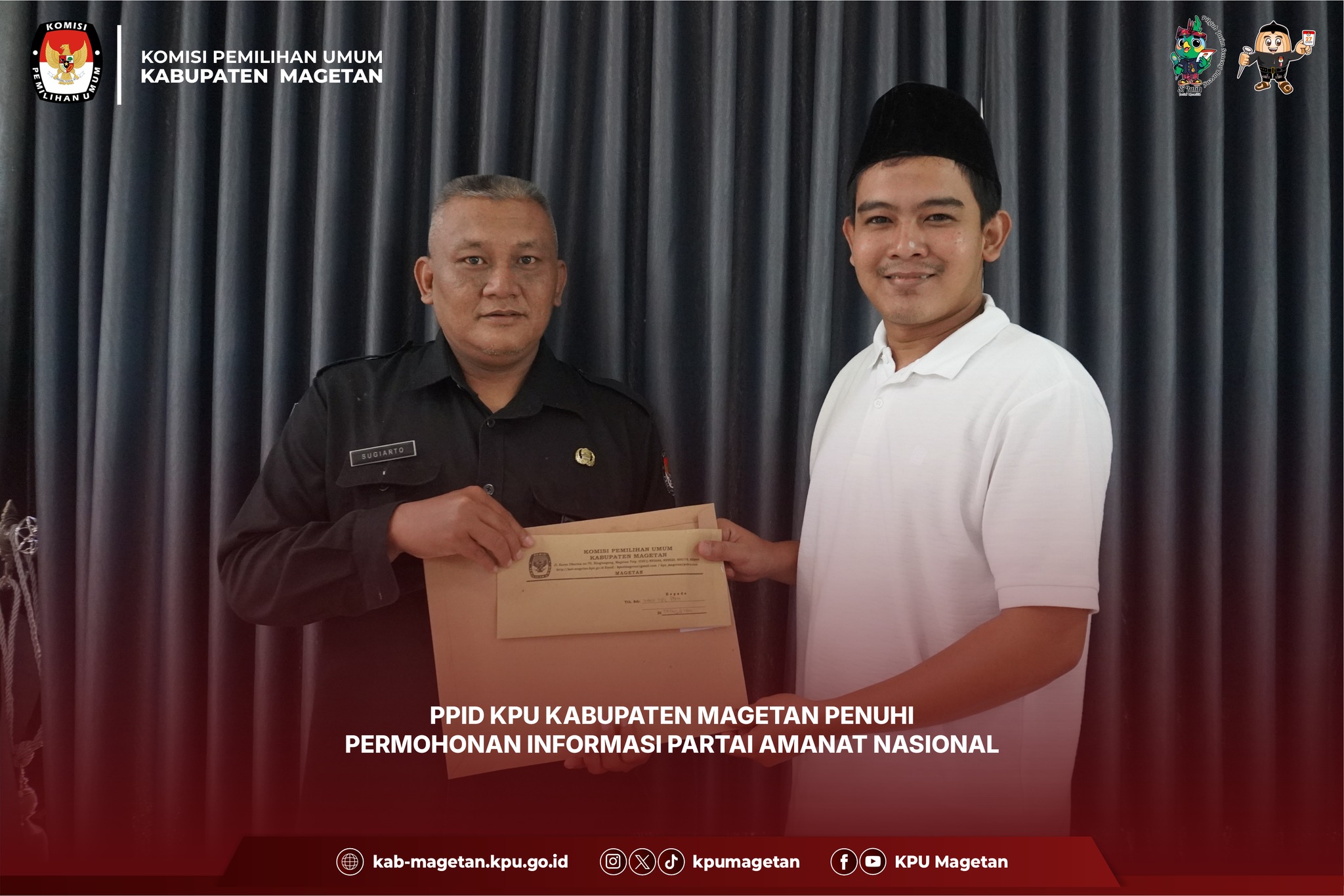 Pelayanan permintaan autentifikasi perolehan suara PAN Magetan  pada Pemilu 2024 (18/06/2025)
